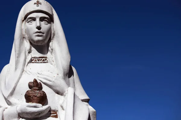 Infirmière Monument Sur Fond Ciel Bleu — Photo