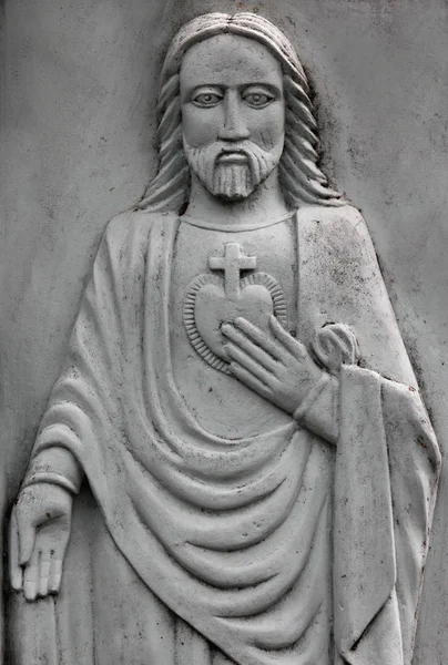 イエス キリストの彫刻の細部 — ストック写真