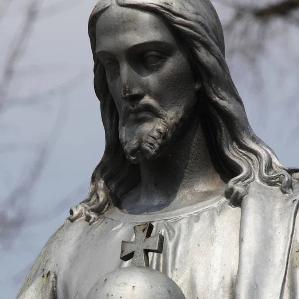 Detalj Skulptur Jesus Kristus — Stockfoto
