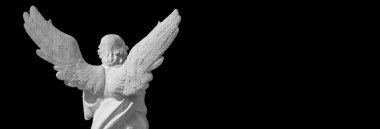 Ölüm. Angel. Antik heykel. (acı, korku, gelecek, son kavramı)