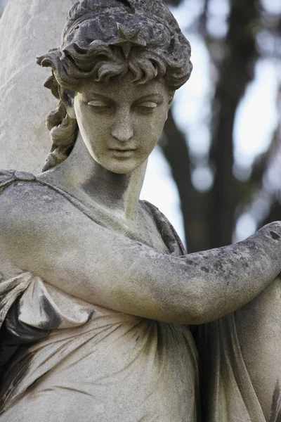 Estatua Muerte Como Símbolo Eternidad Inmortalidad Del Alma Religión Cristiana — Foto de Stock