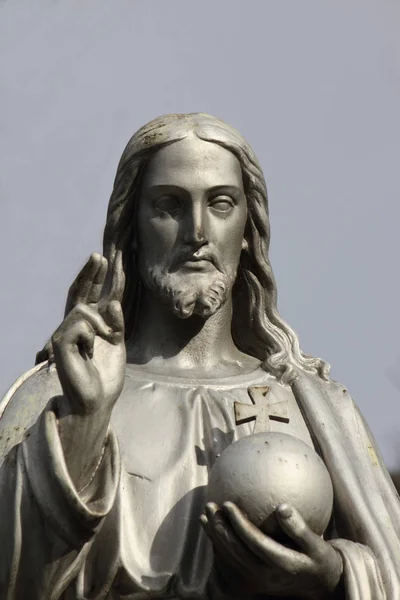 Detail Van Beeldhouwkunst Van Jezus Christus — Stockfoto