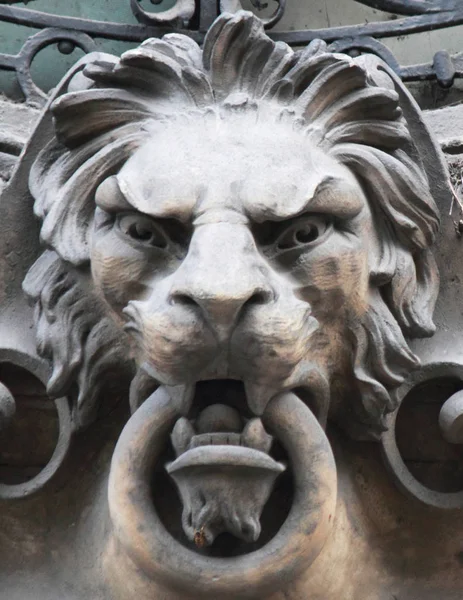 Sculpture Lion Symbol Strength Greatness — Stock Photo, Image