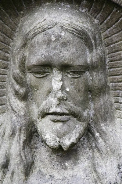 Detail Van Beeldhouwkunst Van Jezus Christus — Stockfoto