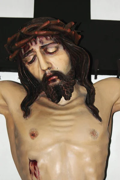 Détail Sculpture Jésus Christ — Photo