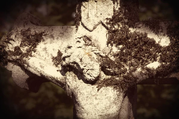 Sufrimiento Jesucristo Fragmento Estatua Religión —  Fotos de Stock
