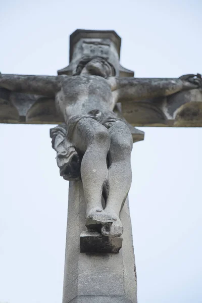 Crucificação Jesus Cristo Como Símbolo Amor Deus Pelas Pessoas — Fotografia de Stock