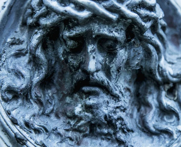 Fragment av antika staty Jesus Kristus som en symbol för kärlek, fai — Stockfoto