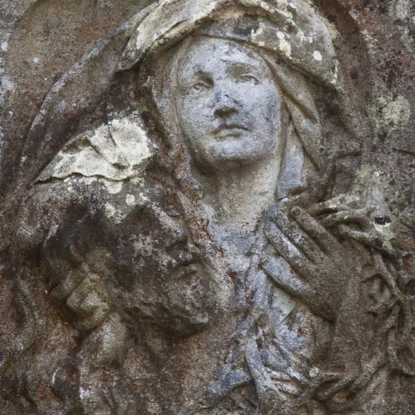 Monumento Della Vergine Maria Come Simbolo Amore Gentilezza Dalla Sua — Foto Stock