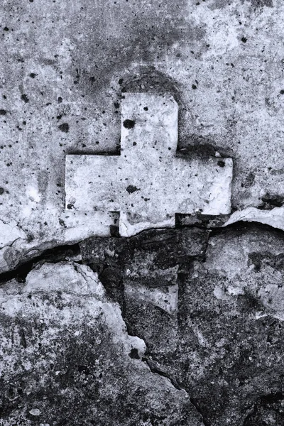 Starověké Kříž Architektonické Pozadí Textury Jeruzalém Izrael Posvátné Místo Pro — Stock fotografie
