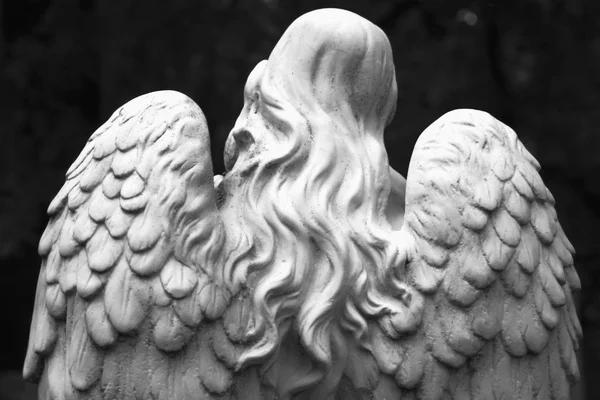 Anjo Morte Como Símbolo Fim Vida Uma Estátua Antiga Religião — Fotografia de Stock