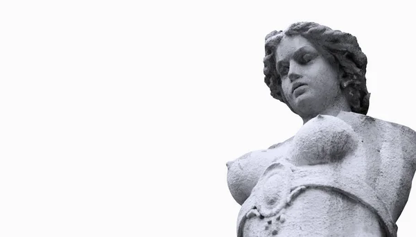 Bohyně Lásky Řecké Mytologii Fragment Starověké Socha Afrodity Venuše Římské — Stock fotografie