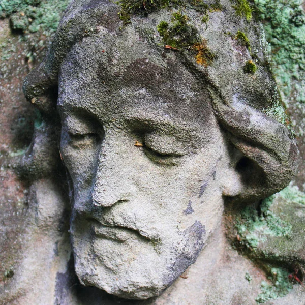 Antlitz Des Jesus Christus Fragment Einer Statue — Stockfoto