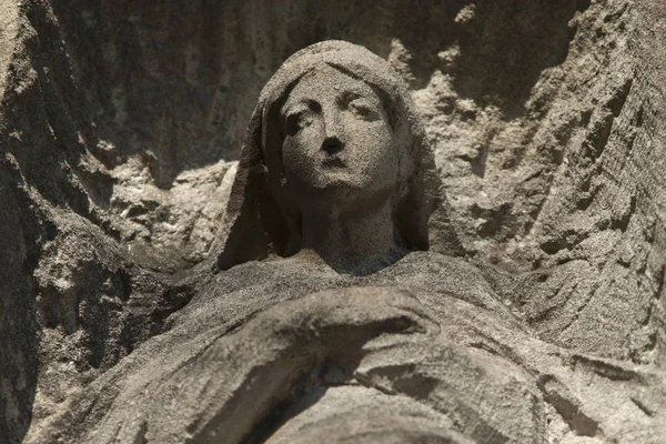 Стародавні Статуя Діви Марії Символ Любові Доброти — стокове фото