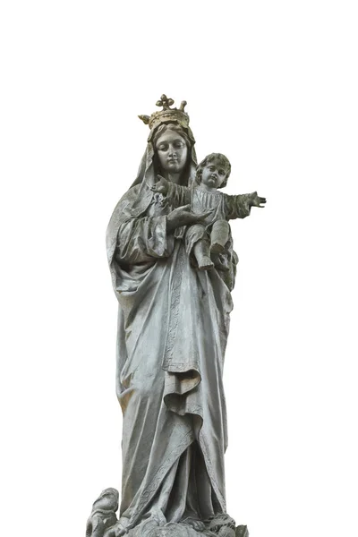 Socha Panny Marie Ježíše Krista Jako Symbol Lásky Milosrdenství — Stock fotografie