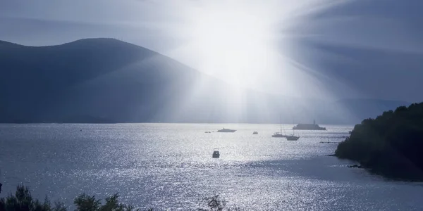 Пейзаж Спокойного Моря Концепция Путешествий Отдыха Отпуска — стоковое фото