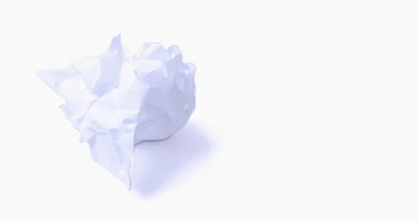 Balón de papel triturado como símbolo de búsqueda de ideas y solución de problemas. —  Fotos de Stock