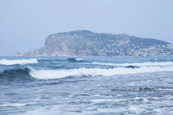 Paesaggio del Mar Mediterraneo e della penisola di Alanya. — Foto Stock