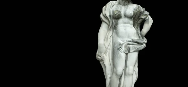 The goddess of love Aphrodite (Venus). Fragment of ancient statu — Stock Photo, Image