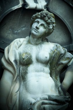 Olimpiyat aşk tanrıçası Afrodit (Venüs). Antik heykel. 