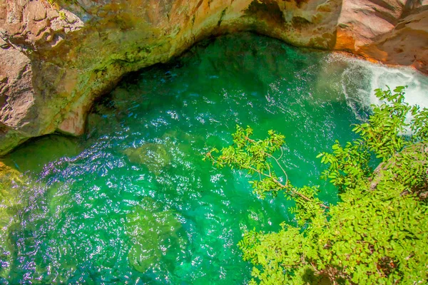 Wilde Landschaft Steintal Mit Gebirgsfluss — Stockfoto