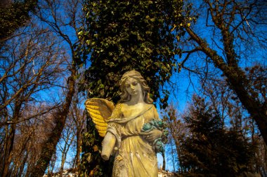 Güzel üzgün melek. Antik heykelin klasik tasviri. 