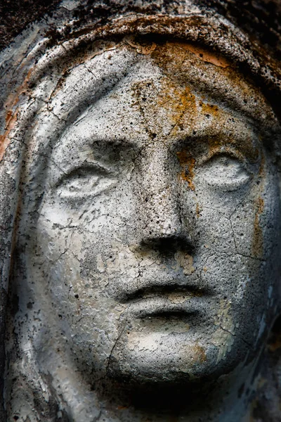 Vierge Marie Ancienne Statue Religion Concept Foi — Photo