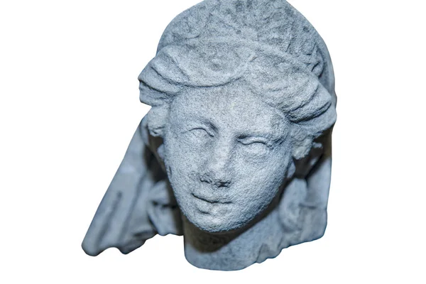 Olimpiai Istennő Szerelem Szépség Aphrodite Vénusz Töredéke Nagyon Ősi Kőszobor — Stock Fotó