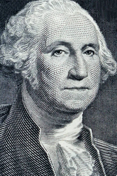 Portrait George Washington Sur Billet Dollar Comme Symbole Des Affaires — Photo