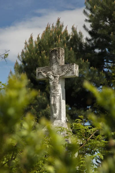 Crucifixión Jesucristo Como Símbolo Resurrección Inmortalidad Del Alma Humana Antigua —  Fotos de Stock