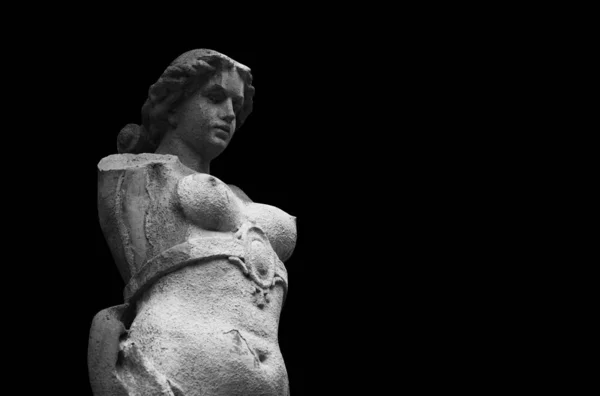 Distrutta Antica Statua Della Dea Olimpica Dell Amore Della Bellezza — Foto Stock