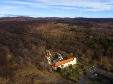 Novo Hopovo, Serb Orthodox monastery on the Fruska Gora mountain in northern Serbia, in the province of Vojvodina. clipart