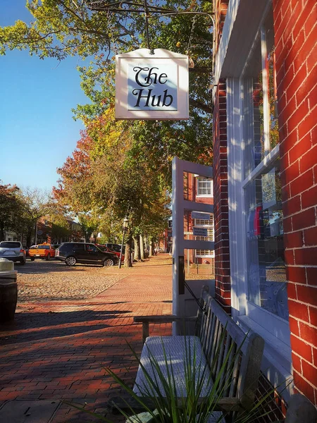 Il famoso negozio di caffè Nantucket The Hub — Foto Stock