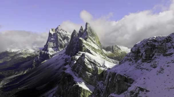 Vue Aérienne Sur Parc National Tre Cime Lavaredo Dolomiti Italien — Video