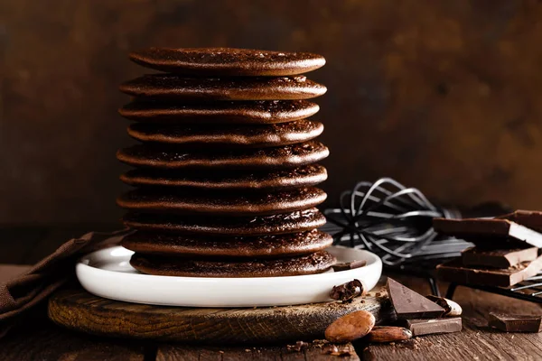 Pila Frittelle Cioccolato — Foto Stock