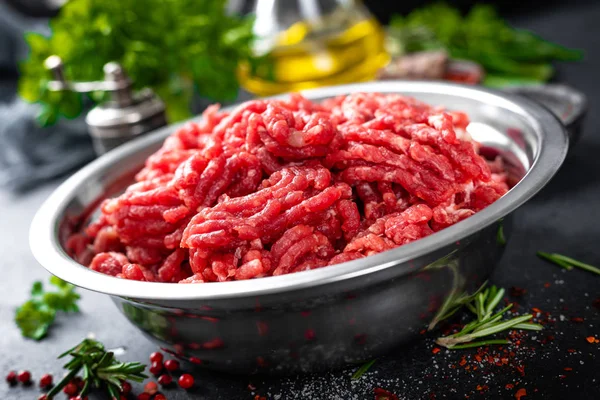 Мясо Мясо Ингредиентами Приготовления Пищи — стоковое фото