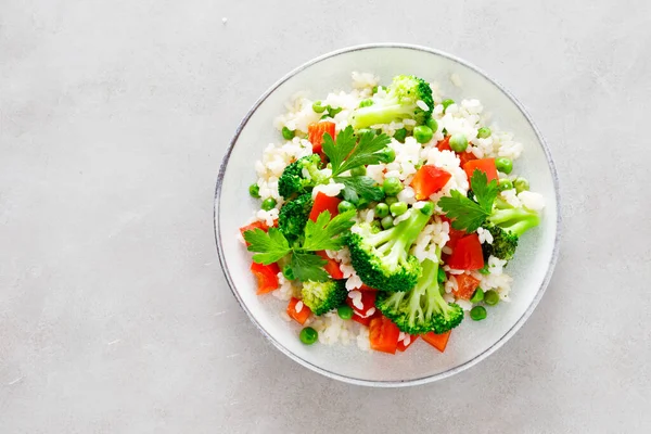 Risotto Végétarien Riz Aux Légumes — Photo