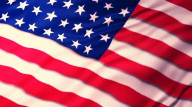 Flag of the United States waving background