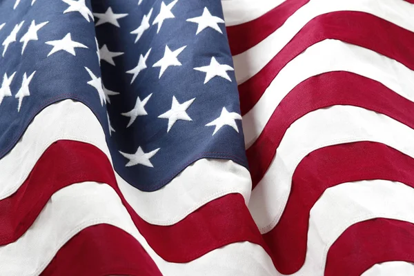 Lähikuva Väreilevästä Amerikan Lipusta — kuvapankkivalokuva