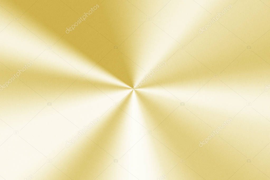 Shiny circular golden metal background