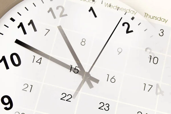 Orologio Volto Calendario Composito — Foto Stock