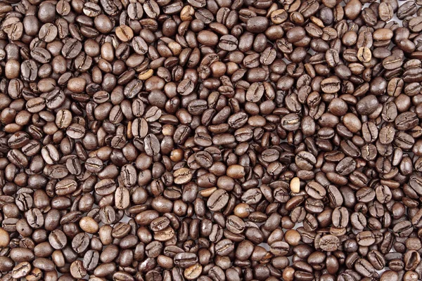 Крупный План Жареных Кофейных Зерен — стоковое фото