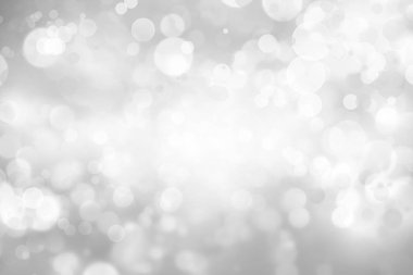 Ufuk bokeh arka plan gri ve beyaz daireler soyut