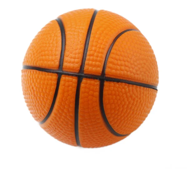 在简单的背景上的一个篮球 — 图库照片