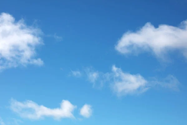 Fluffy White Clouds Blue Sky — Stock Photo, Image