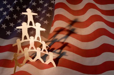 Takım piramit Amerikan bayrağı