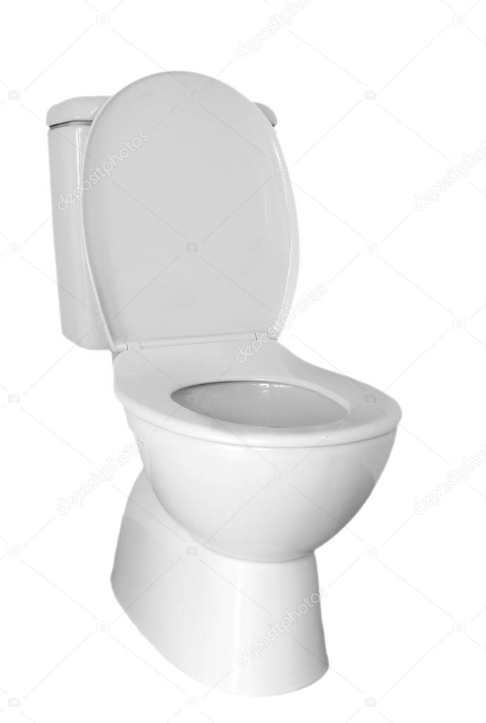 Toilet isolated on plain background 