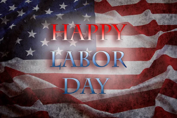 Bandiera Americana Buon Labor Day — Foto Stock
