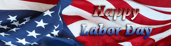 Bandiera Americana Buon Labor Day — Foto Stock