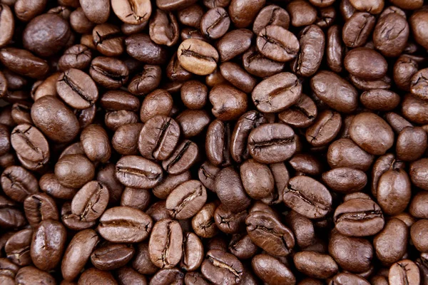 Closeup Roasted Coffee Beans — Stock Photo, Image